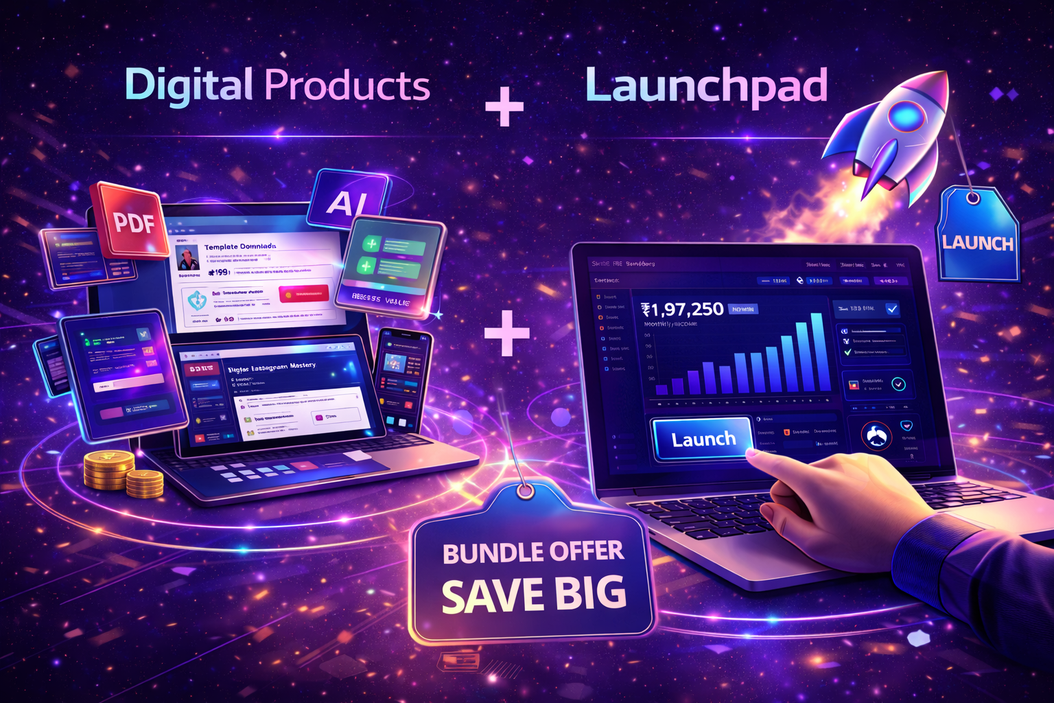Launchpad+Megha Digital bundle